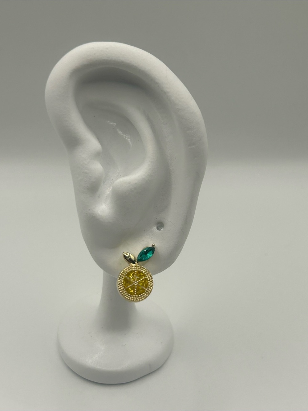 Gold tone lemon Earrings - Women Jewelry